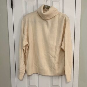 Uniqlo Cream Turtleneck Sweater
